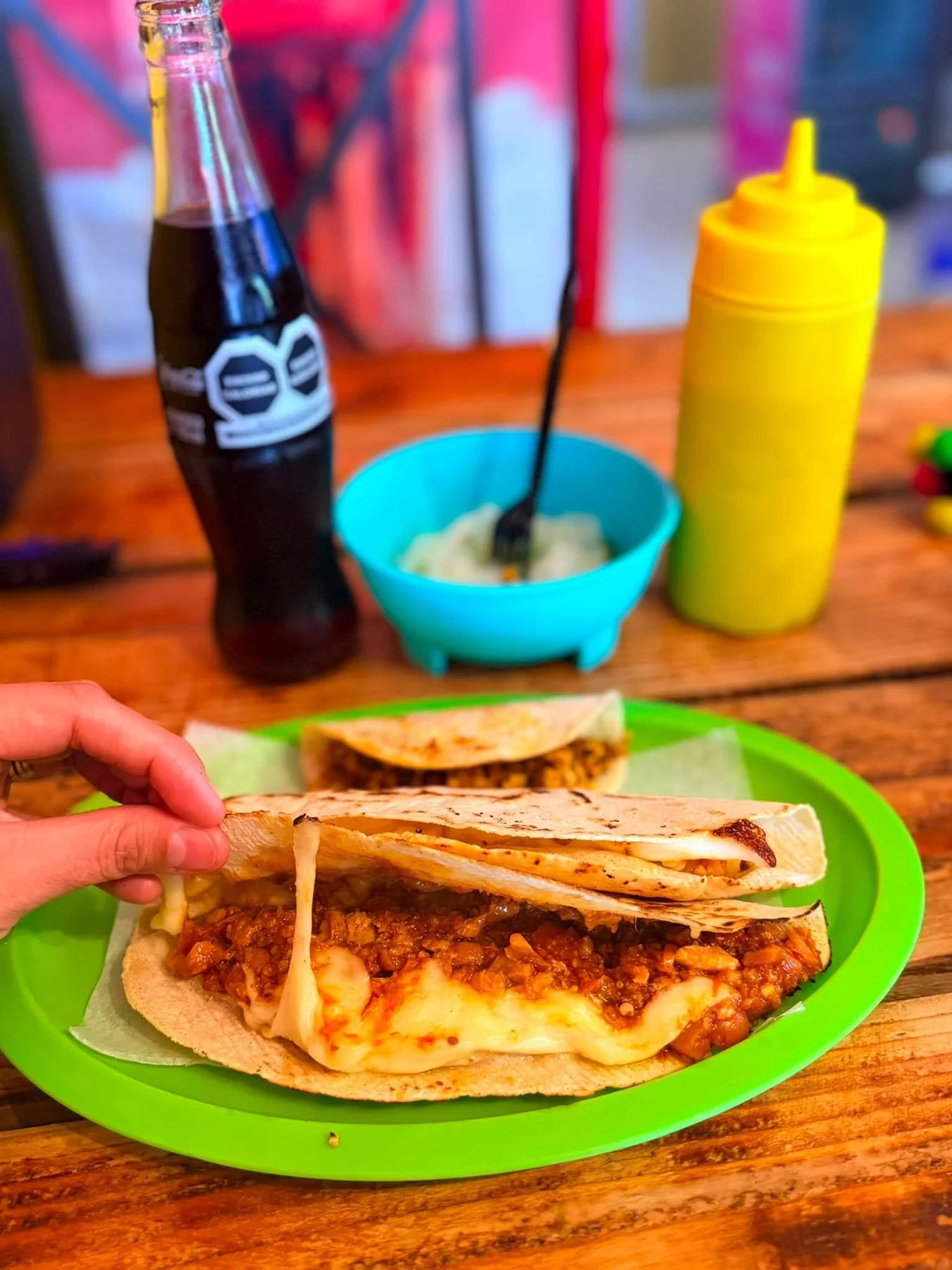 Quesadilla servida